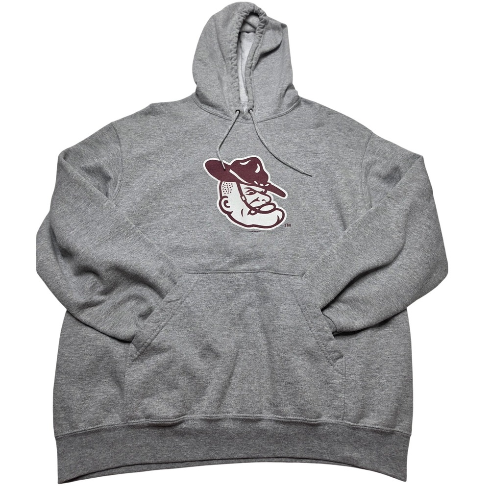 Fruit of the Loom Mens Gray Ol' Sarge Graphic Hoodie Sweatshirt Large Texas A&M